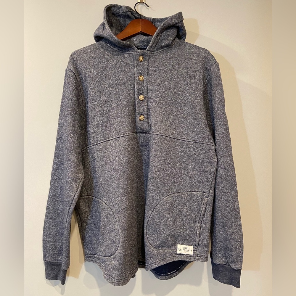 Large Unisex Muttonhead Camping Hoodie - navy heather